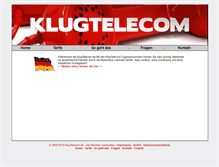 Tablet Screenshot of klugtelecom.de